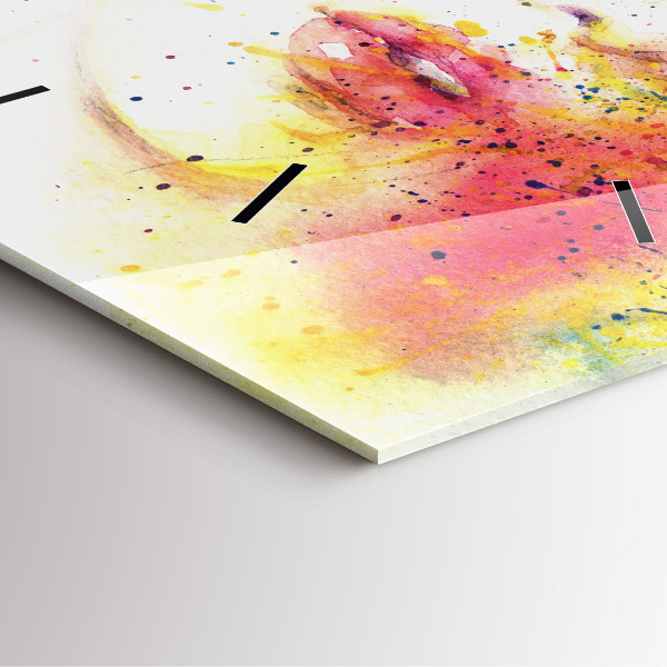 Szögletes fali üvegóra Egy titokzatos nő portréja