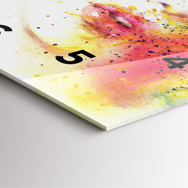 Szögletes fali üvegóra Egy titokzatos nő portréja