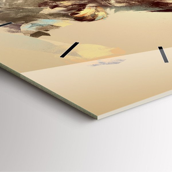 Szögletes fali üvegóra Bagoly - a bölcsesség jele