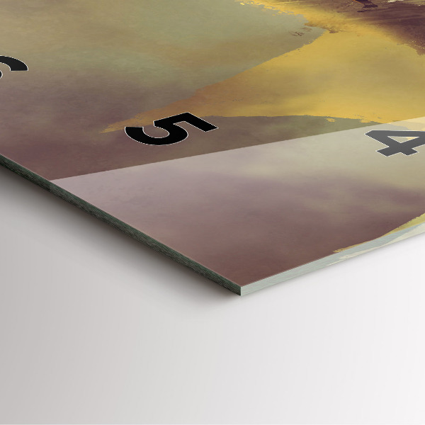 Szögletes fali üvegóra Sárkánylovas illusztráció