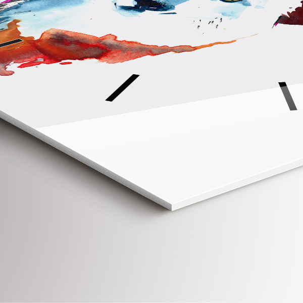 Szögletes fali üvegóra A farkas és a telihold