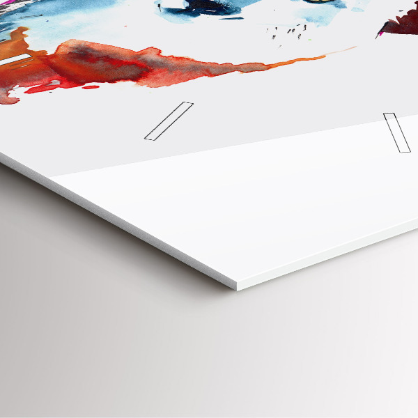 Szögletes fali üvegóra A farkas és a telihold