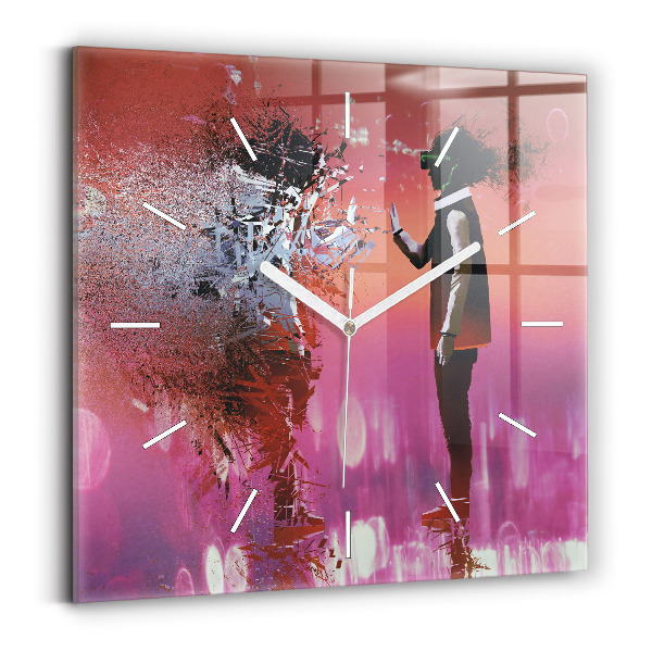 Szögletes fali üvegóra Kibertér