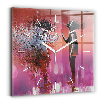 Szögletes fali üvegóra Kibertér