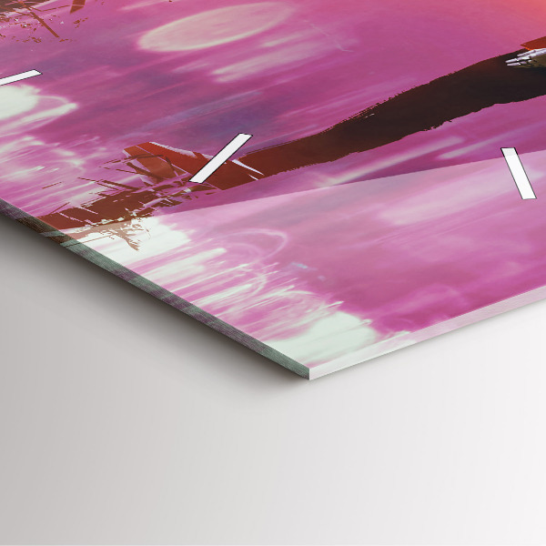 Szögletes fali üvegóra Kibertér