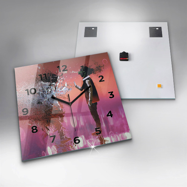 Szögletes fali üvegóra Kibertér