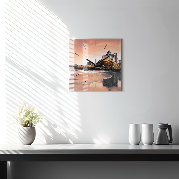 Szögletes fali üvegóra Sherman-part