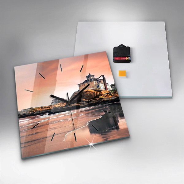 Szögletes fali üvegóra Sherman-part