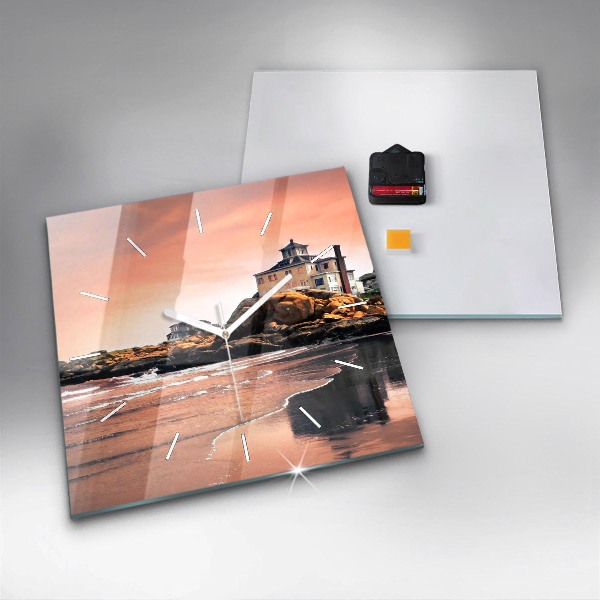 Szögletes fali üvegóra Sherman-part