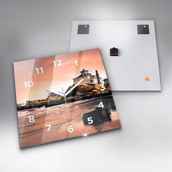 Szögletes fali üvegóra Sherman-part