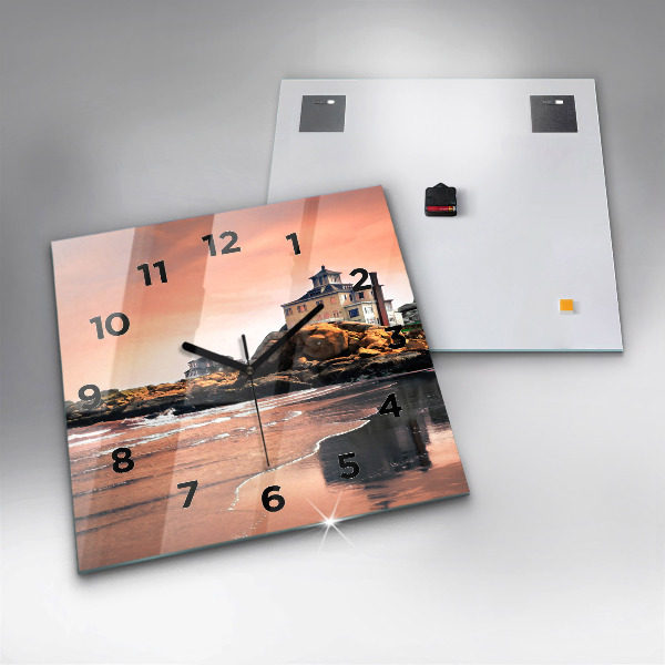 Szögletes fali üvegóra Sherman-part