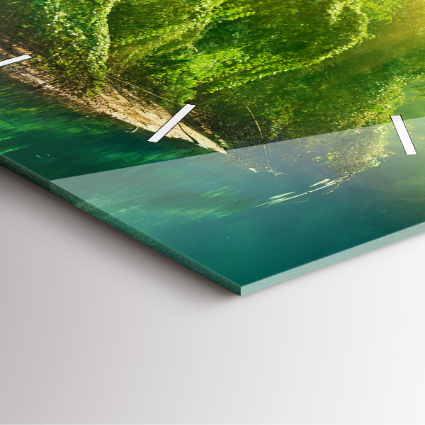 Szögletes fali üvegóra Békés természet