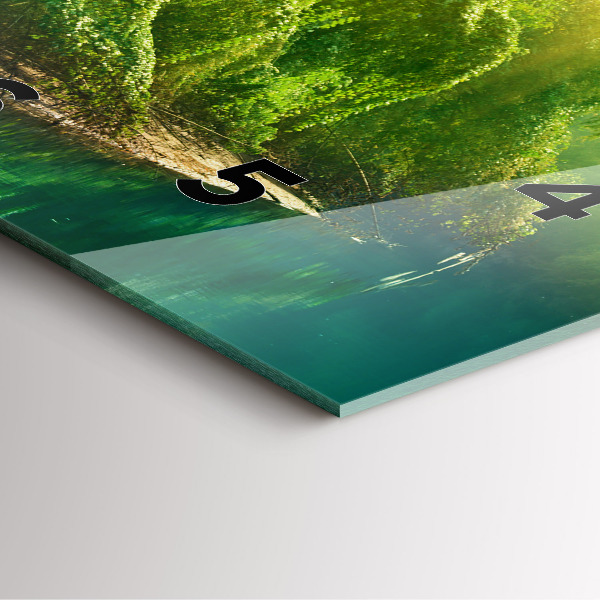 Szögletes fali üvegóra Békés természet