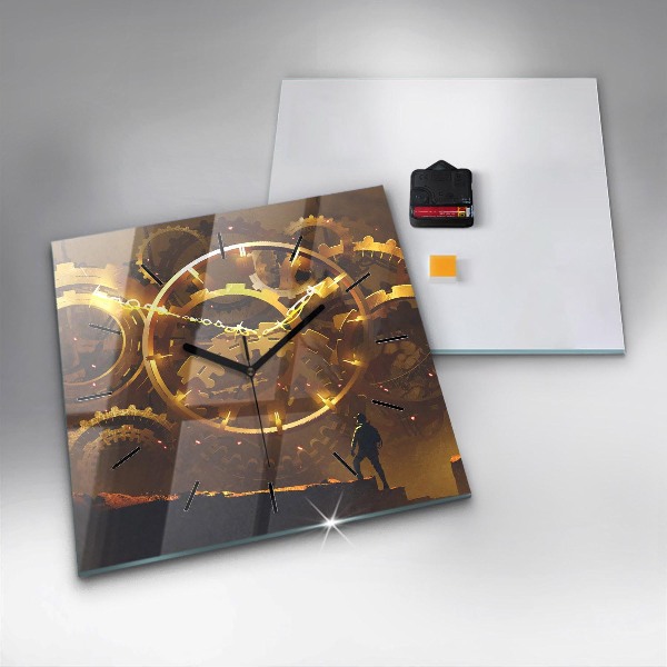 Szögletes fali üvegóra Idő – Mechanizmus