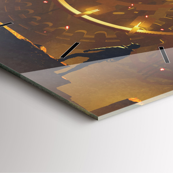 Szögletes fali üvegóra Idő – Mechanizmus