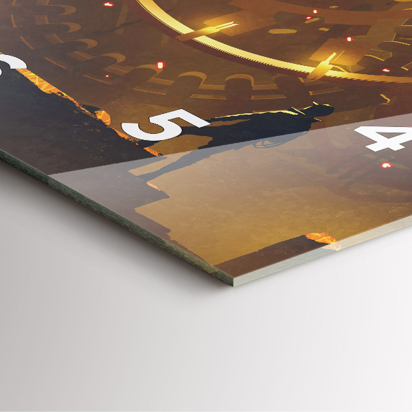 Szögletes fali üvegóra Idő – Mechanizmus