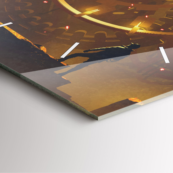 Szögletes fali üvegóra Idő – Mechanizmus