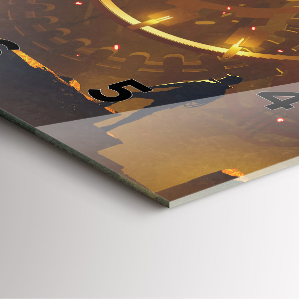 Szögletes fali üvegóra Idő – Mechanizmus