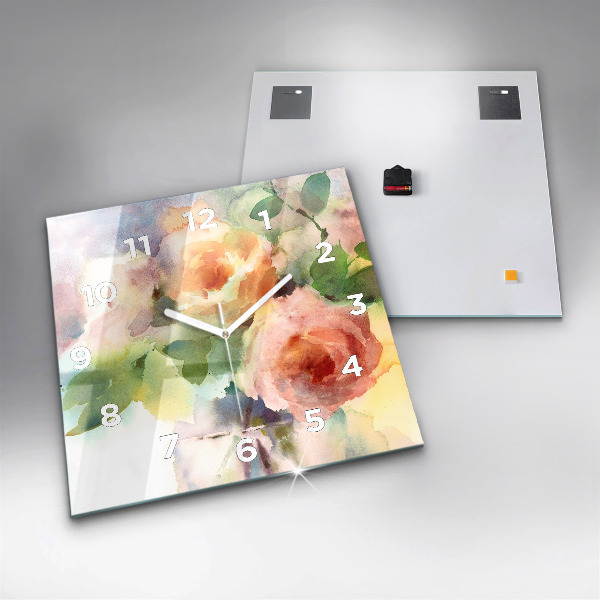 Szögletes fali üvegóra A természet vizualizálása