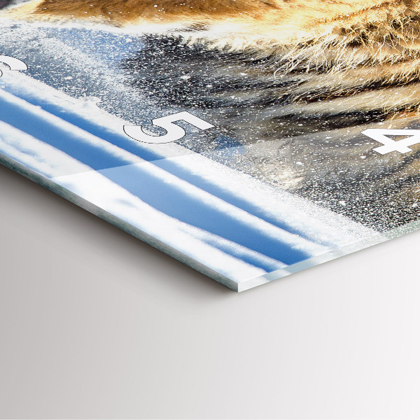 Szögletes fali üvegóra Bátor lépés előre