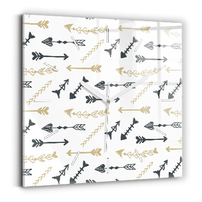 Szögletes fali üvegóra Geometrikus csípő minta