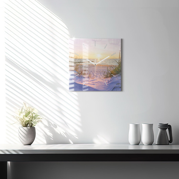 Szögletes fali üvegóra Lengyel Napos-tenger