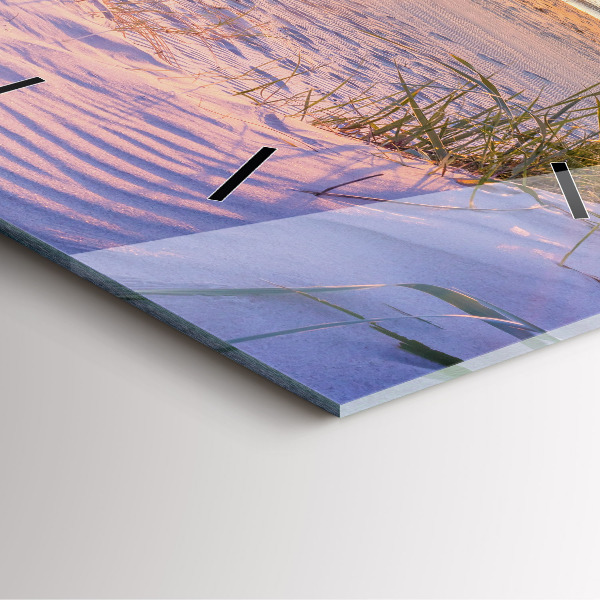 Szögletes fali üvegóra Lengyel Napos-tenger