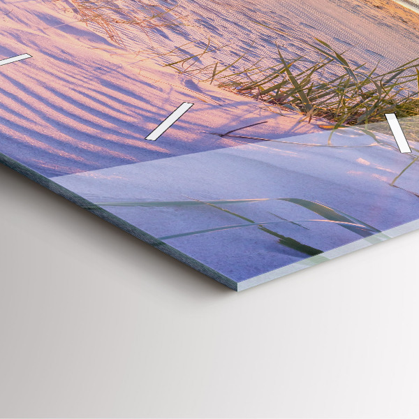 Szögletes fali üvegóra Lengyel Napos-tenger