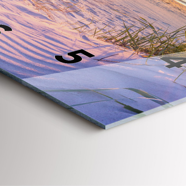 Szögletes fali üvegóra Lengyel Napos-tenger