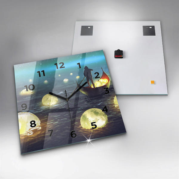 Szögletes fali üvegóra Absztrakció