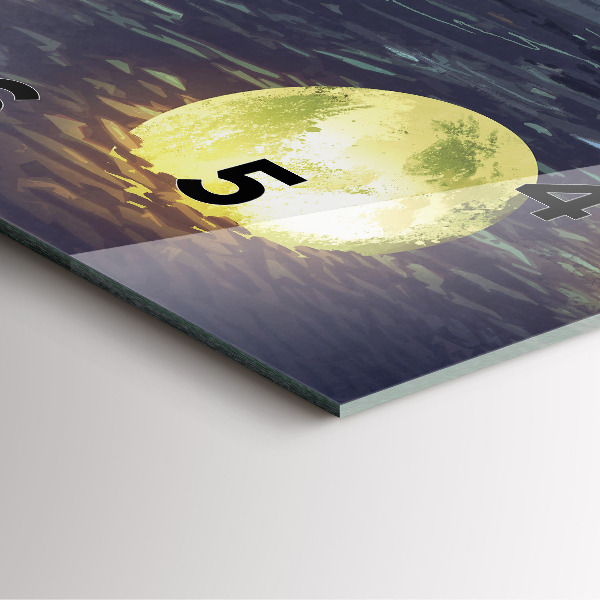 Szögletes fali üvegóra Absztrakció