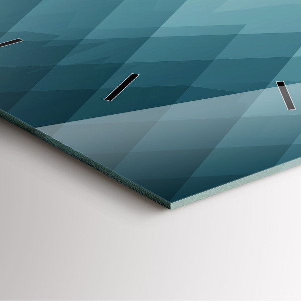 Szögletes fali üvegóra Geometriai figurák