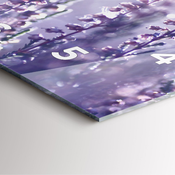 Szögletes fali üvegóra Absztrakció