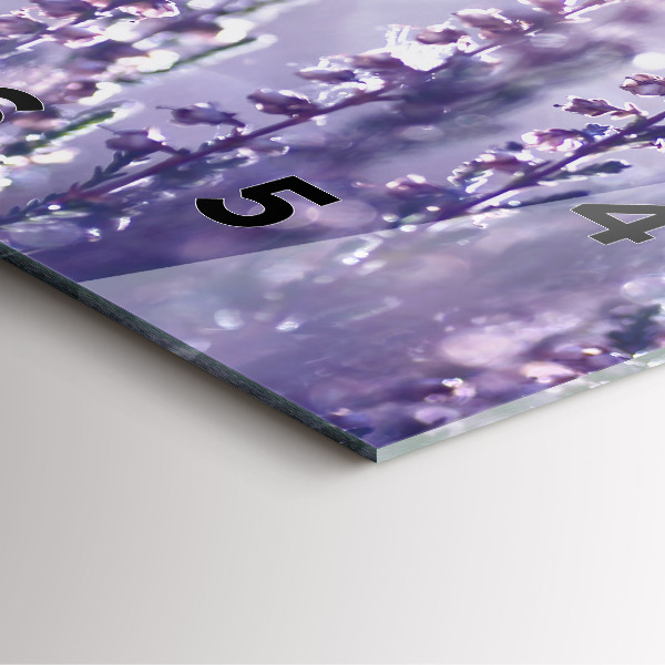 Szögletes fali üvegóra Absztrakció