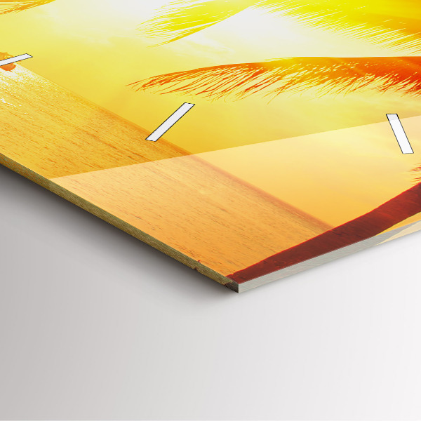 Szögletes fali üvegóra Nyaralás Pihenés Nyár