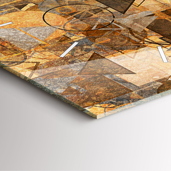 Szögletes fali üvegóra Geometriai formák