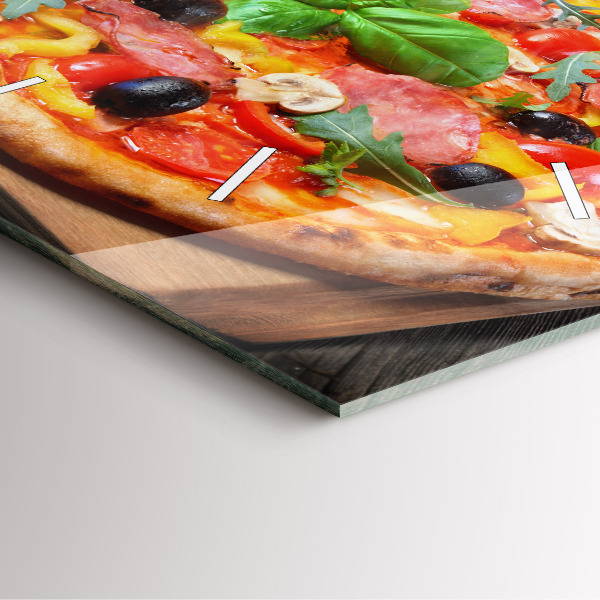 Szögletes fali üvegóra Olaszország kulináris szíve