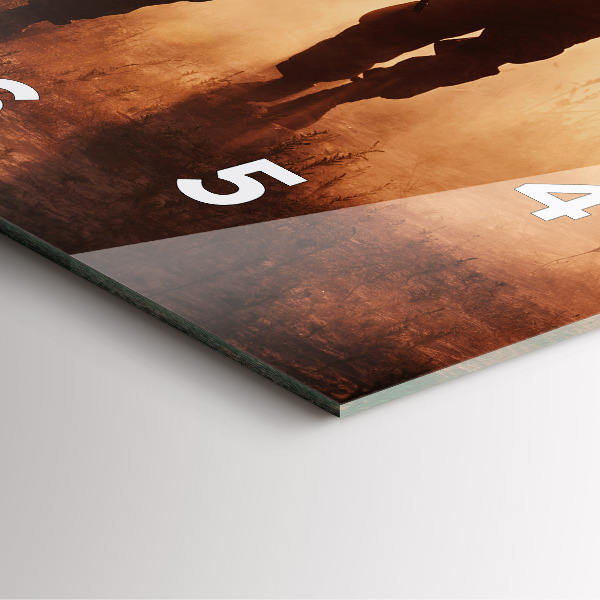 Szögletes fali üvegóra Egyesült Államok tengerészgyalogosai