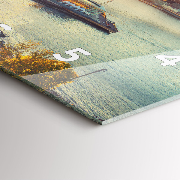 Szögletes fali üvegóra New York Manhattan