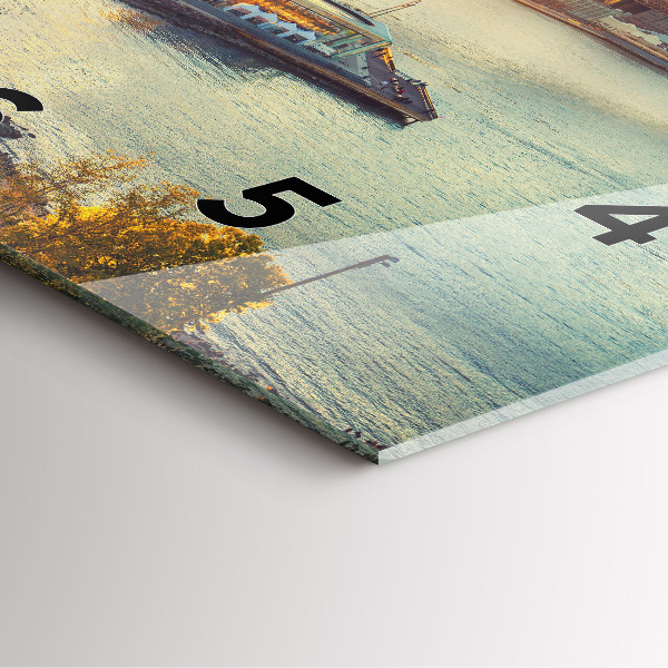 Szögletes fali üvegóra New York Manhattan