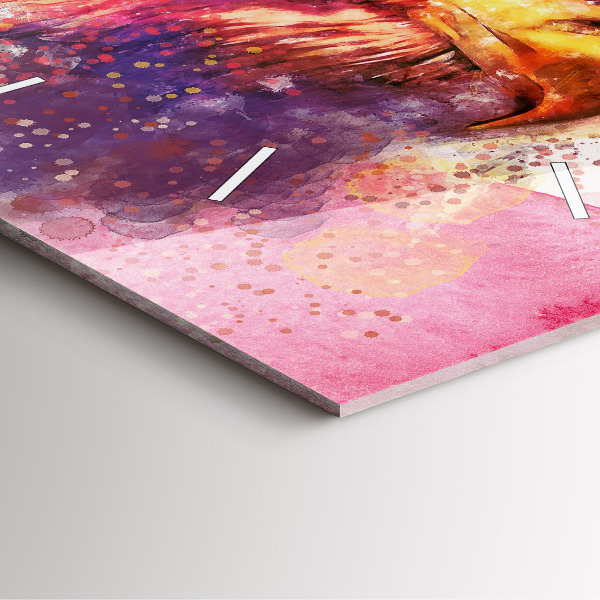 Szögletes fali üvegóra Akvarell sas