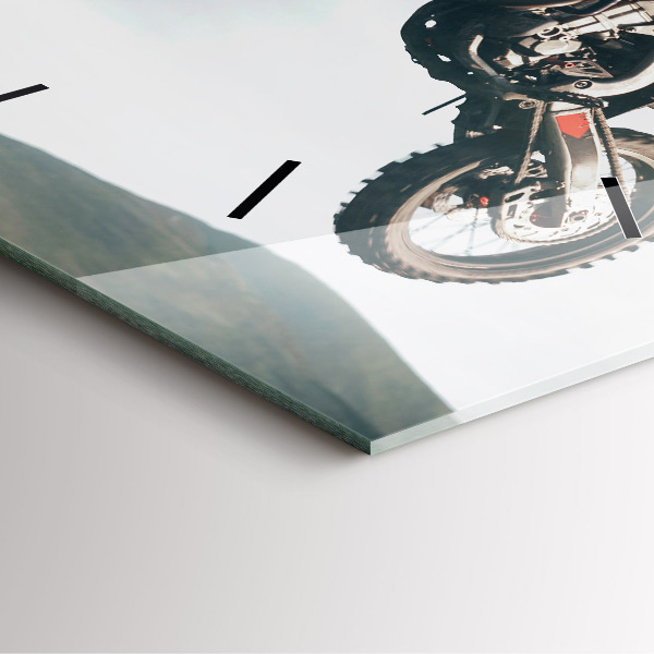 Szögletes fali üvegóra Motoros stílusú adrenalin