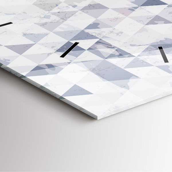 Szögletes fali üvegóra Geometriai minta