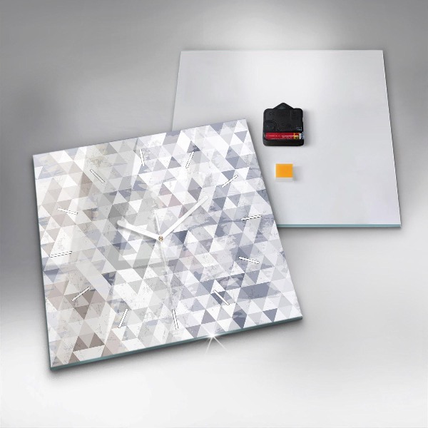 Szögletes fali üvegóra Geometriai minta