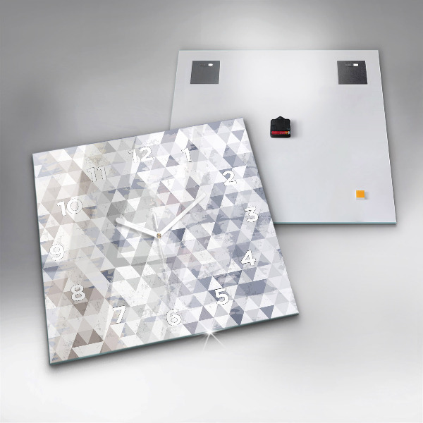 Szögletes fali üvegóra Geometriai minta