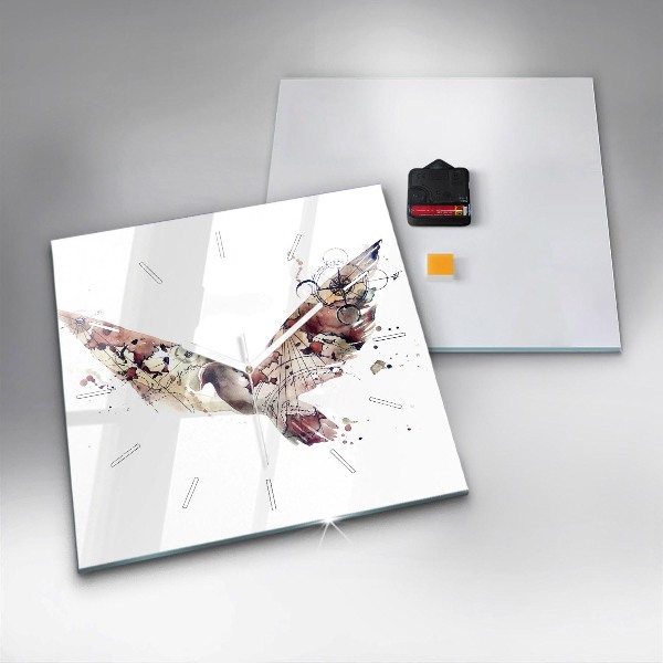 Szögletes fali üvegóra Absztrakt nézet