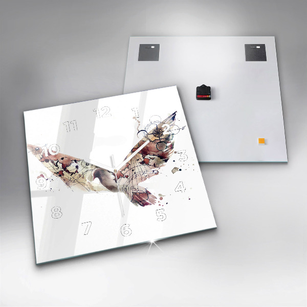 Szögletes fali üvegóra Absztrakt nézet