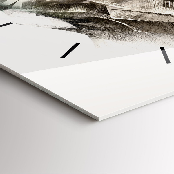 Szögletes fali üvegóra egy tigris festett portréja