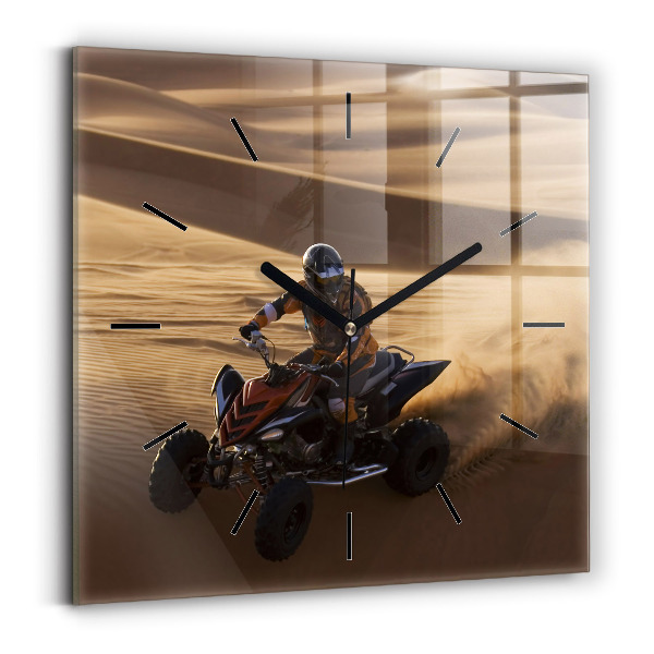 Szögletes fali üvegóra Quad a sivatagban