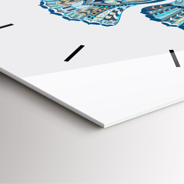 Szögletes fali üvegóra Bagoly repülés közben